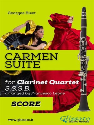 cover image of "Carmen" Suite for Clarinet Quartet (score)